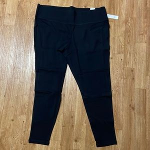 Black long LIVI brand leggings 26/28 NWT